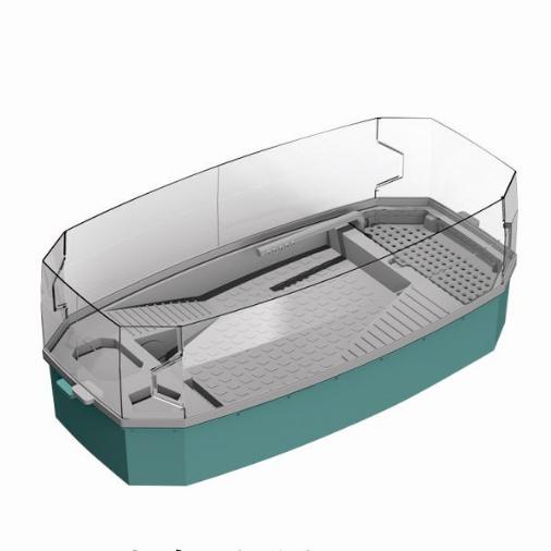 Detachable Escape-proof Turtle Tank