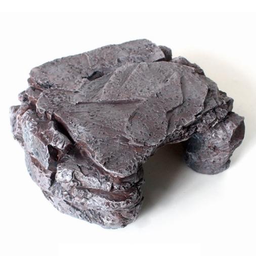 Reptile PU Imitation Rock Double Bowl